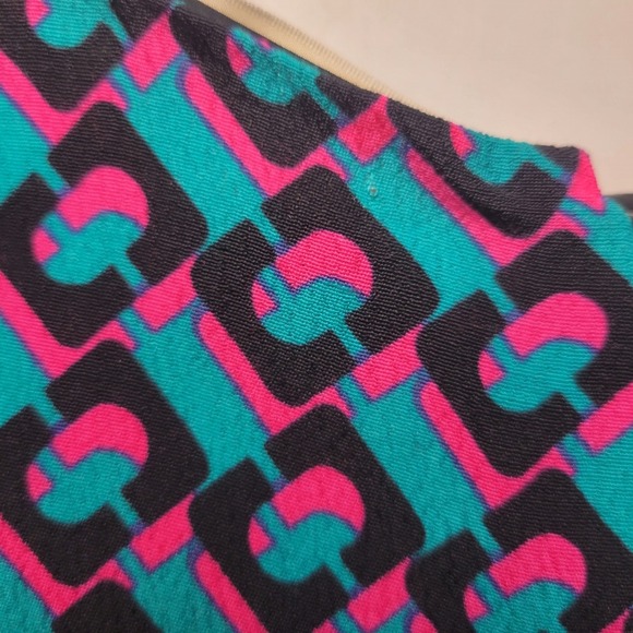 Diane Von Furstenberg Carlotta T-Shirt Dress Soft Abstract Print Midi Size M - Picture 10 of 12